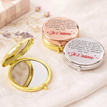 Miroir Compact Personnalisé – Cadeaux Pour Fille – À Travers Mes Yeux