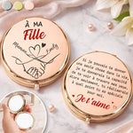 Miroir Compact Personnalisé – Cadeaux Pour Fille – À Travers Mes Yeux