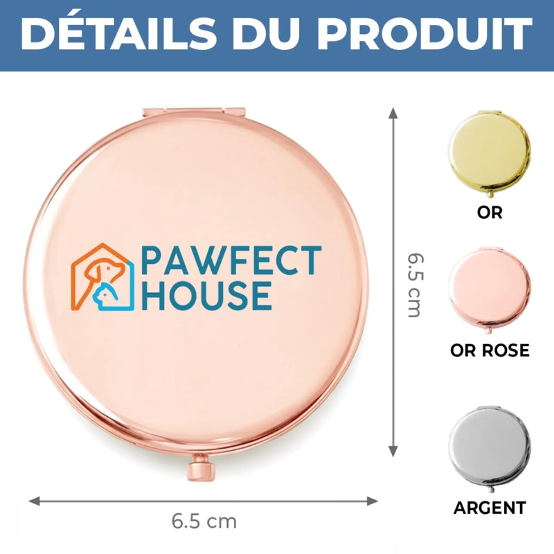 Miroir Compact Personnalisé – Cadeaux Pour Fille – À Travers Mes Yeux