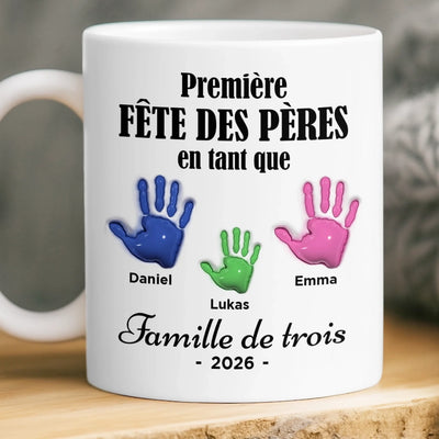 Mug Personnalisé À Effet Imprimé 3D Gonflé –  Cadeau Fête des Pères – Les Couleurs Des Membres