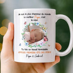 Mug Personnalisé avec Photo –  Cadeau Fête des Pères – Je Suis La Plus Chanceuse Du Monde