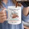 Mug Personnalisé avec Photo –  Cadeau Fête des Pères – Je Suis La Plus Chanceuse Du Monde