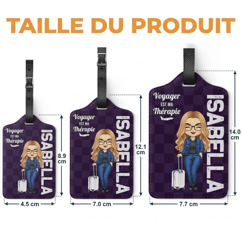Étiquette De Bagage Personnalisée – Cadeau Pour Soi-Même – Et ainsi commence l’aventure