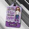 Étiquette De Bagage Personnalisée – Cadeau Pour Soi-Même – Fille qui aime voyager