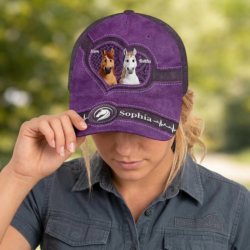Personnalisée Casquette Classique – Cadeau Pour Amoureux Des Chevaux – Pour Les Véritables Passionnés