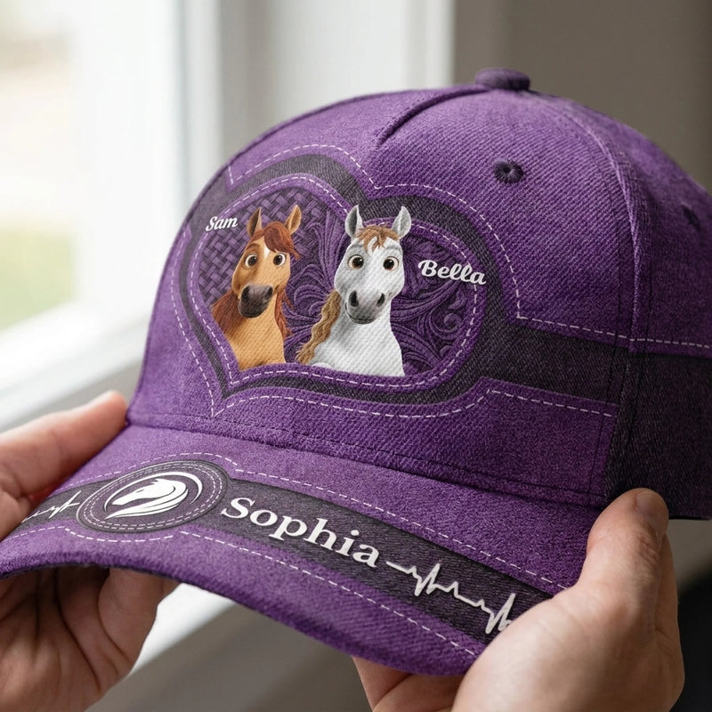 Personnalisée Casquette Classique – Cadeau Pour Amoureux Des Chevaux – Pour Les Véritables Passionnés