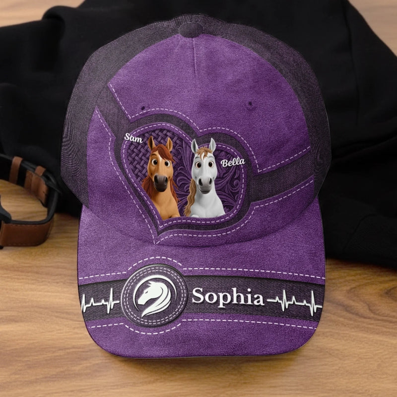 Personnalisée Casquette Classique – Cadeau Pour Amoureux Des Chevaux – Pour Les Véritables Passionnés