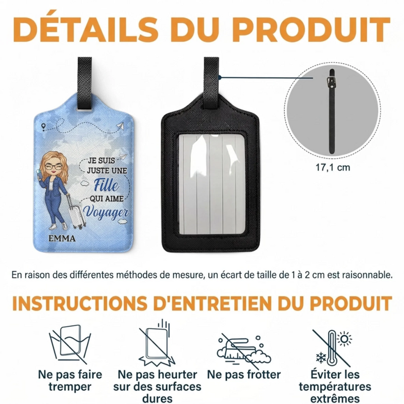 Étiquette De Bagage Personnalisée – Cadeau Pour Soi-Même – Le ciel m’appelle et je dois partir