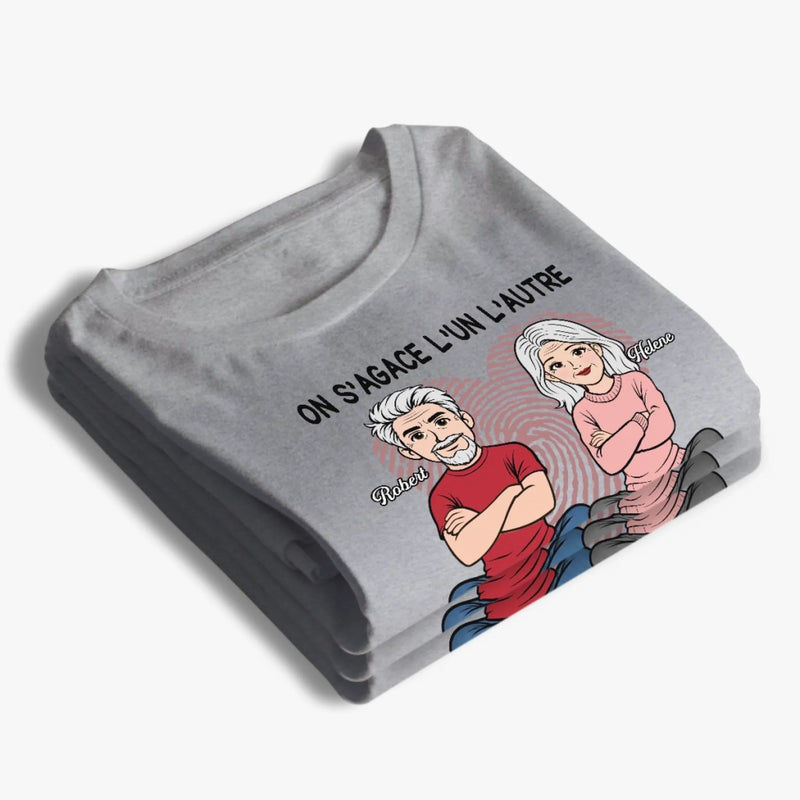 T-Shirt Unisexe Personnalisé – Cadeau Pour Couple – Toujours aussi forts