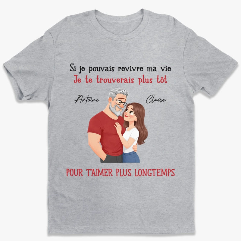 T-Shirt Unisexe Personnalisé – Cadeau Pour Couple – Beaucoup d’amour