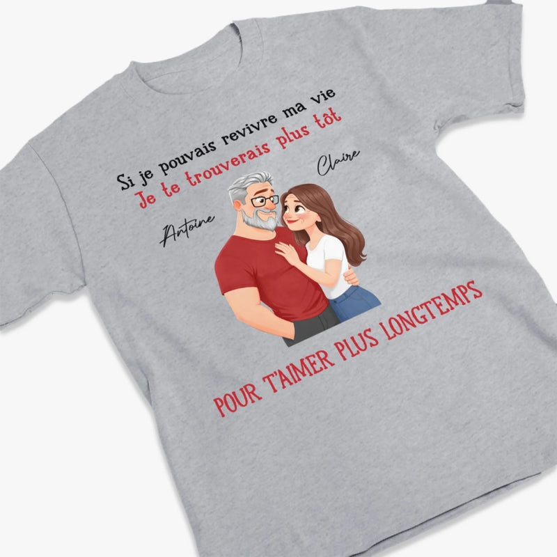 T-Shirt Unisexe Personnalisé – Cadeau Pour Couple – Beaucoup d’amour