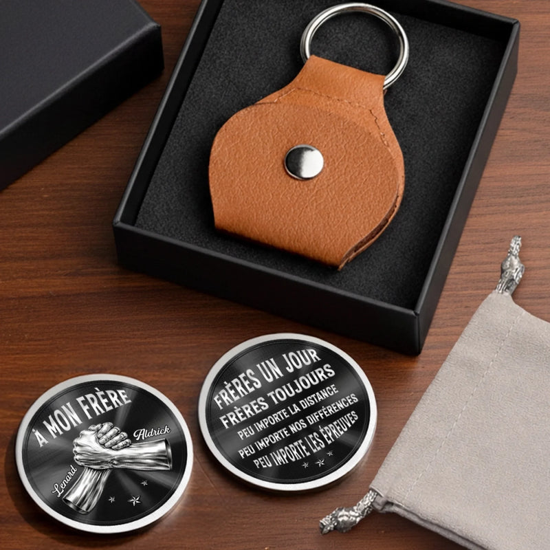 Porte-Bonheur De Poche Personnalisé – Cadeau Pour Frère – Frères toujours