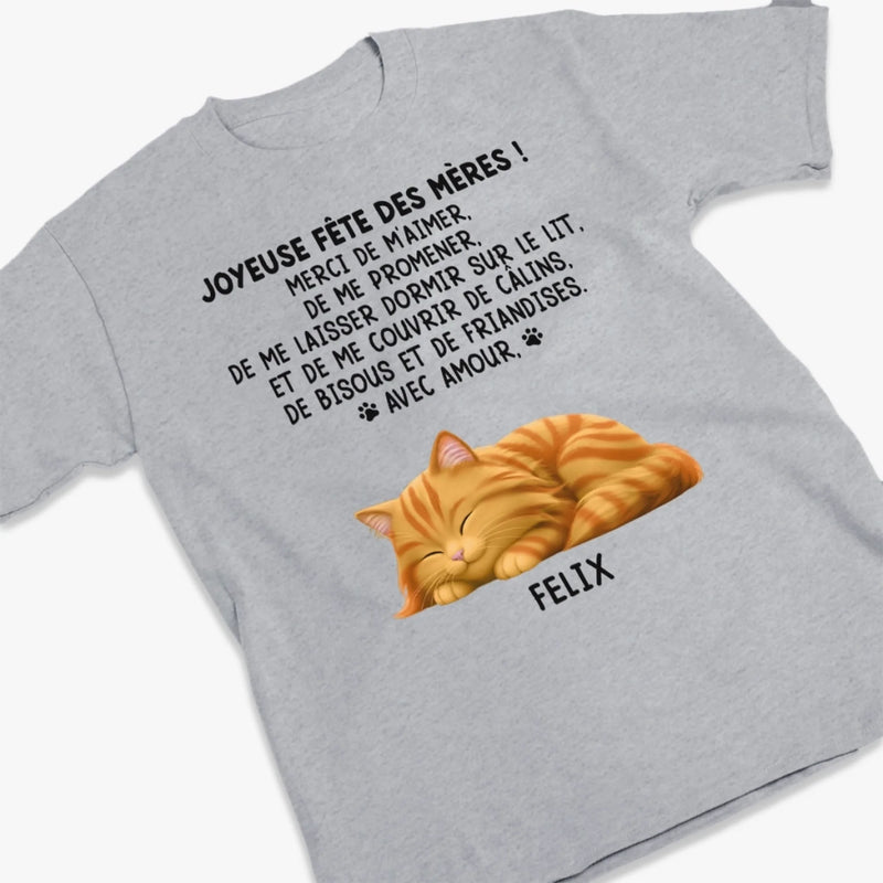 T-shirt Unisexe, T-shirt Premium, Hoodie Personnalisé – Cadeau pour propriétaires d’animaux, amoureux des animaux – Merci De Nous Aimer
