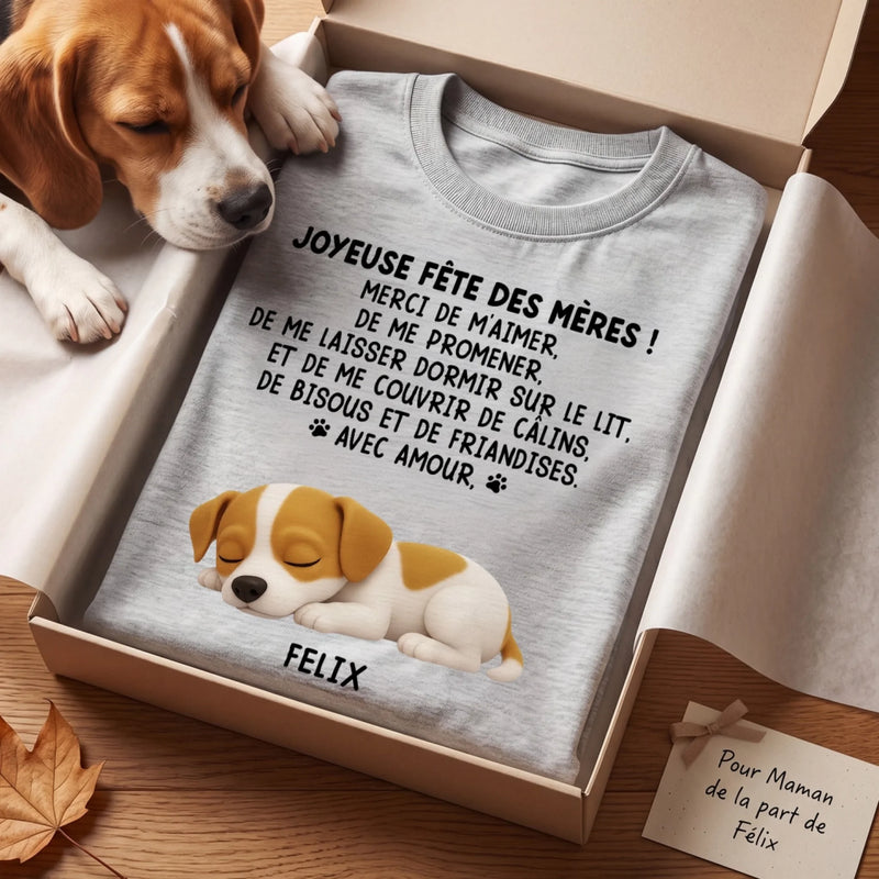 T-shirt Unisexe, T-shirt Premium, Hoodie Personnalisé – Cadeau pour propriétaires d’animaux, amoureux des animaux – Merci De Nous Aimer