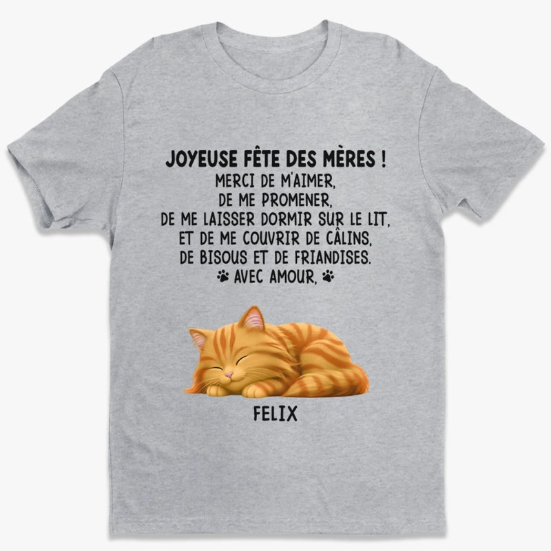T-shirt Unisexe, T-shirt Premium, Hoodie Personnalisé – Cadeau pour propriétaires d’animaux, amoureux des animaux – Merci De Nous Aimer