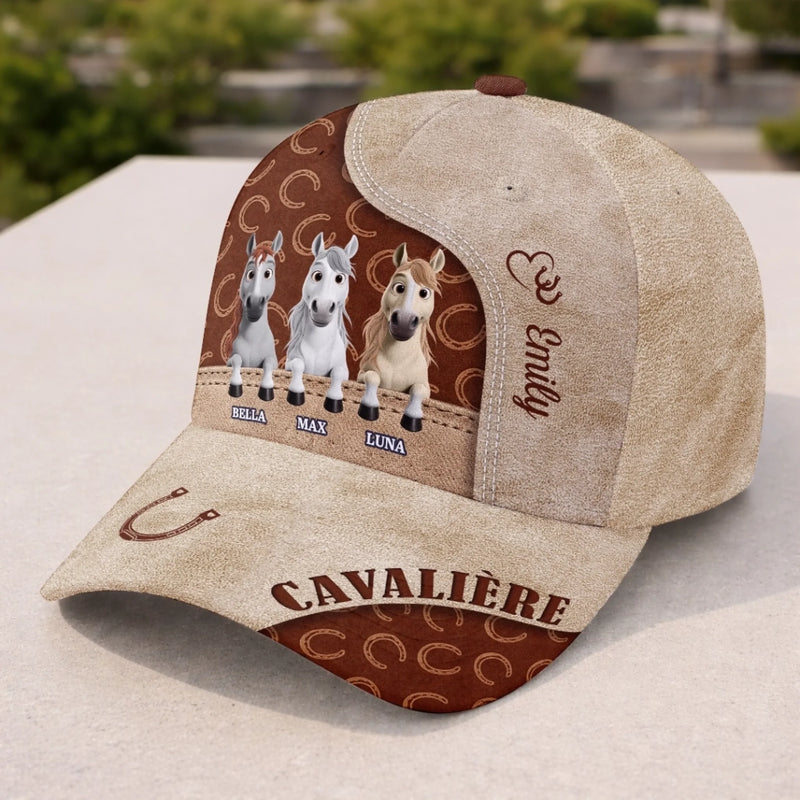 Personnalisée Casquette Classique – Cadeau Pour Amoureux Des Chevaux – Chevaux De Guerre Robustes