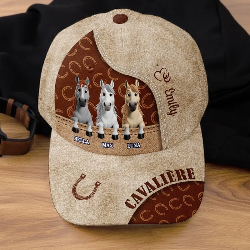 Personnalisée Casquette Classique – Cadeau Pour Amoureux Des Chevaux – Chevaux De Guerre Robustes