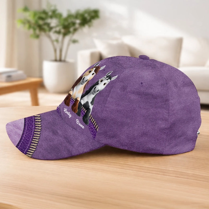 Personnalisée Casquette Classique – Cadeau Pour Amoureux Des Chevaux – Les Guerriers Partent Au Combat