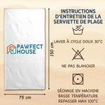 Serviette de Plage Personnalisée – Cadeau pour Amie – La Vie Est Plus Belle En Mer