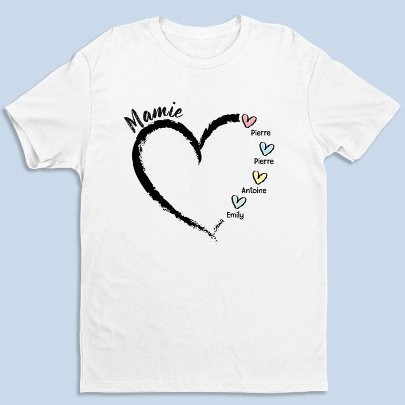 T-shirt Unisexe, T-shirt Premium, Hoodie Personnalisé – Cadeau pour Mamie – Les Petits-enfants Adorés De Mamie