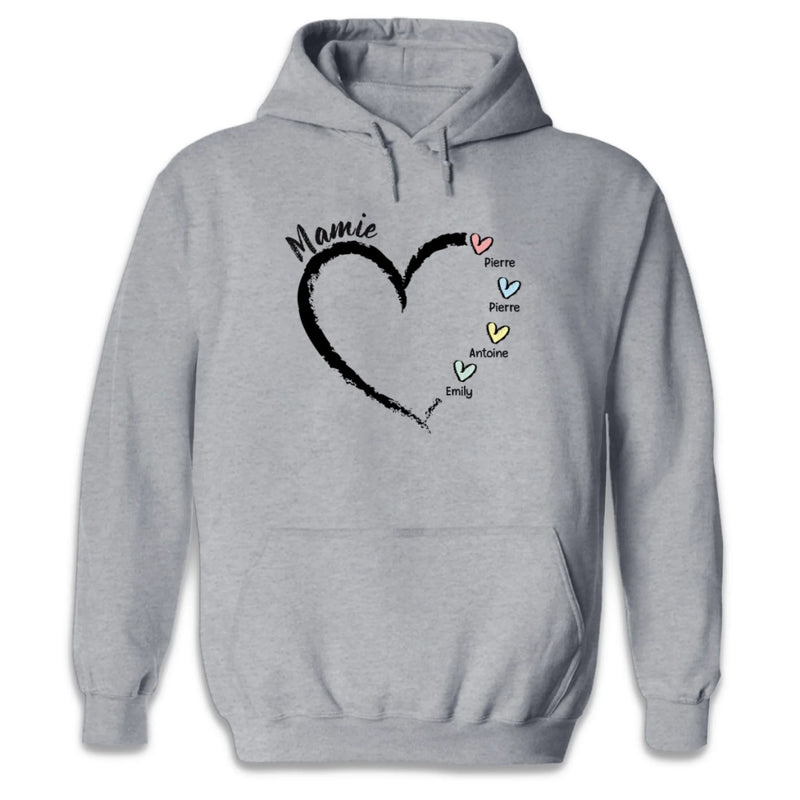 T-shirt Unisexe, T-shirt Premium, Hoodie Personnalisé – Cadeau pour Mamie – Les Petits-enfants Adorés De Mamie