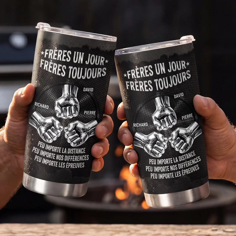 Gobelet Personnalisé – Cadeau Pour Frères - Frères Un Jour Frères Toujours