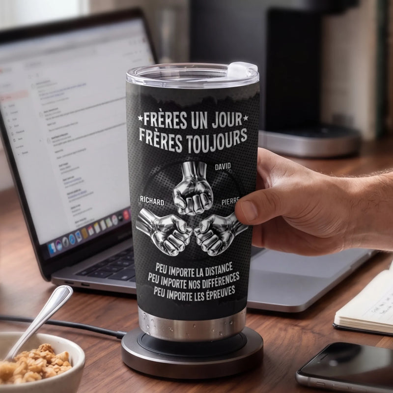 Gobelet Personnalisé – Cadeau Pour Frères - Frères Un Jour Frères Toujours