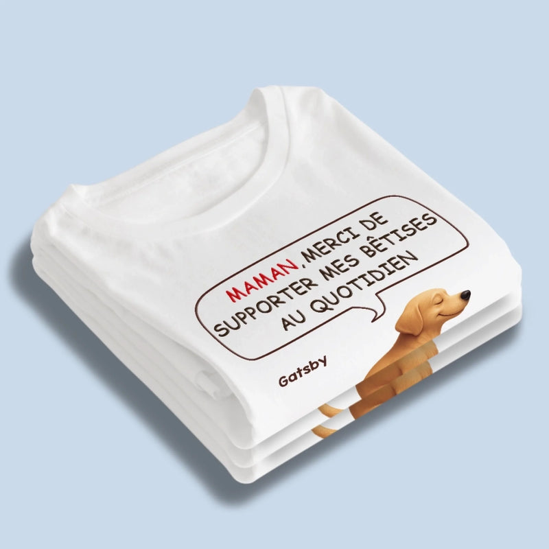 T-shirt Unisexe, T-shirt Premium, Hoodie Personnalisé – Cadeau pour propriétaires d’animaux, amoureux des animaux – Merci Pour Tout Ton Amour