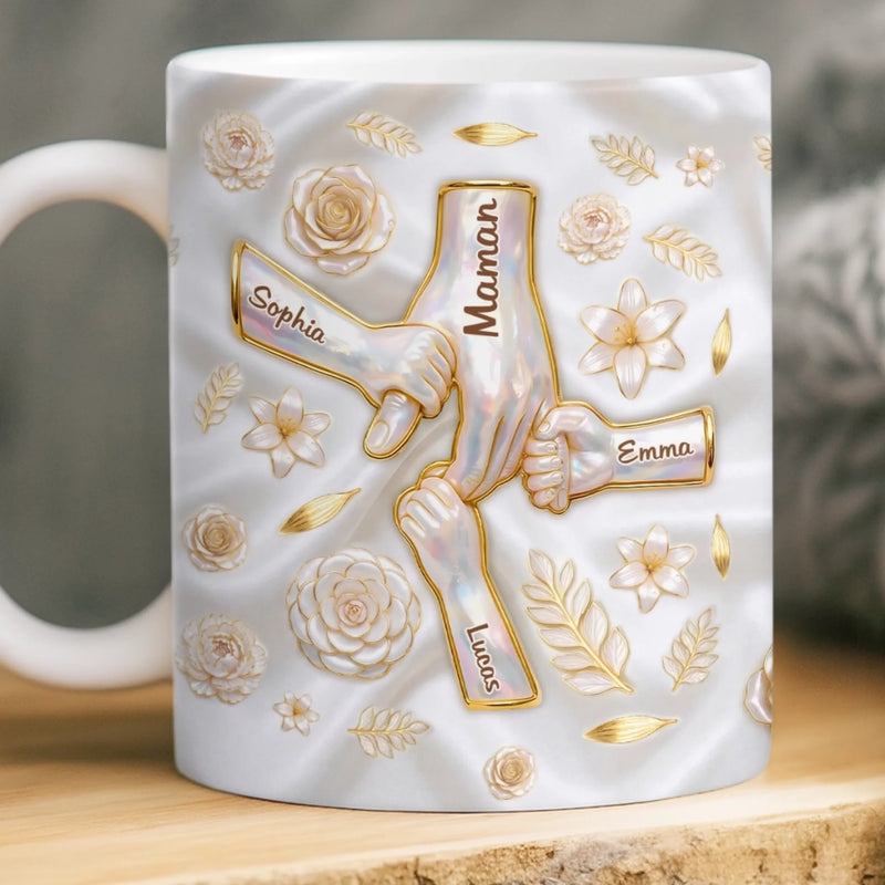 Mug Personnalisé À Effet Imprimé 3D Gonflé –  Cadeau Fête Des Mères – Maman Est La Meilleure