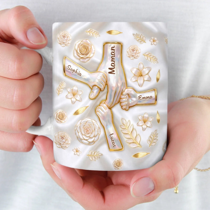 Mug Personnalisé À Effet Imprimé 3D Gonflé –  Cadeau Fête Des Mères – Maman Est La Meilleure