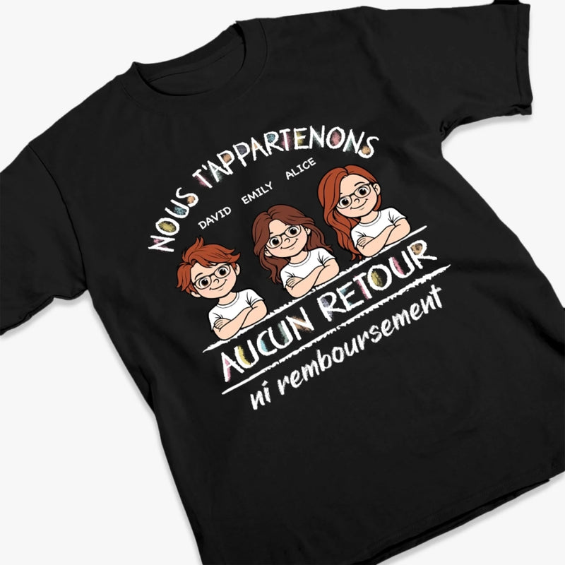 T-shirt Unisexe, T-shirt Premium, Hoodie Personnalisé – Cadeau Pour Maman, Mamie - Aucun Retour