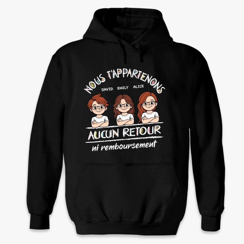 T-shirt Unisexe, T-shirt Premium, Hoodie Personnalisé – Cadeau Pour Maman, Mamie - Aucun Retour