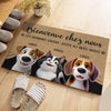 Paillasson Personnalisé – Cadeau Pour Propriétaires D’Animaux, Amoureux des Animaux – Bienvenue Chez Moi