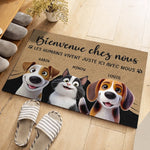Paillasson Personnalisé – Cadeau Pour Propriétaires D’Animaux, Amoureux des Animaux – Bienvenue Chez Moi