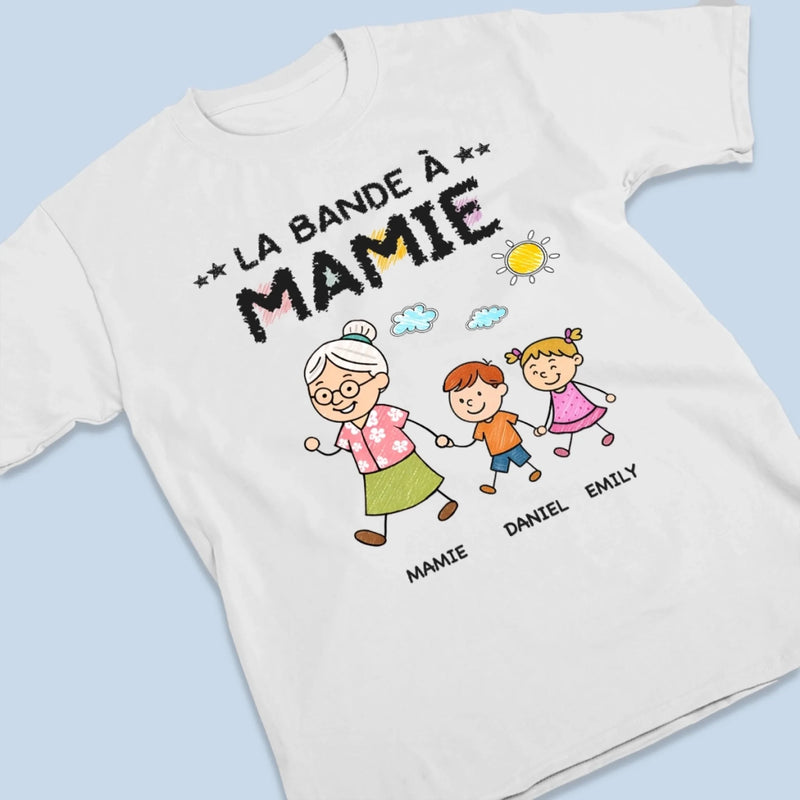 T-shirt Unisexe, T-shirt Premium, Hoodie Personnalisé – Cadeau pour Maman, Mamie – La Bande À Mamie