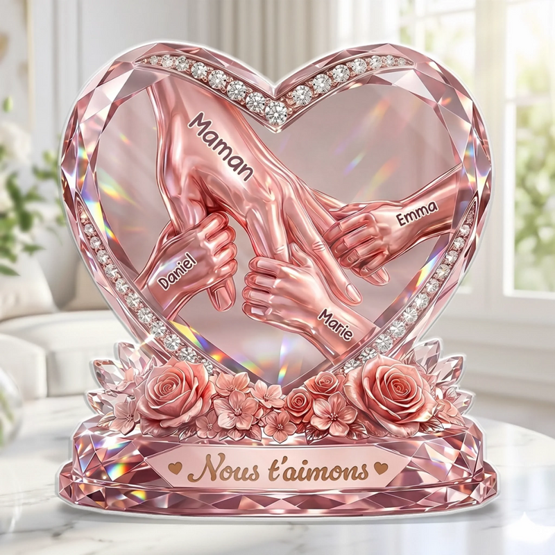 Plaque Acrylique Personnalisée - Cadeau Pour Maman - Le Précieux Amour De Ma Mère