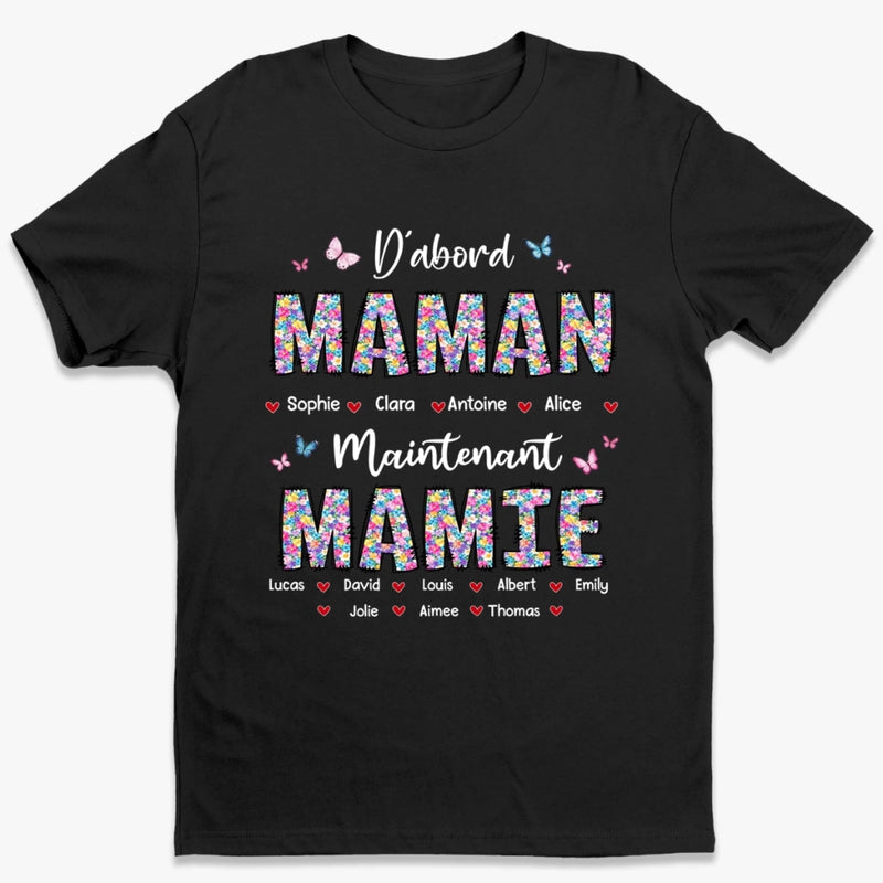 T-shirt Unisexe, T-shirt Premium, Hoodie Personnalisé – Cadeau Pour Maman, Mamie - Devenir Mère D'abord