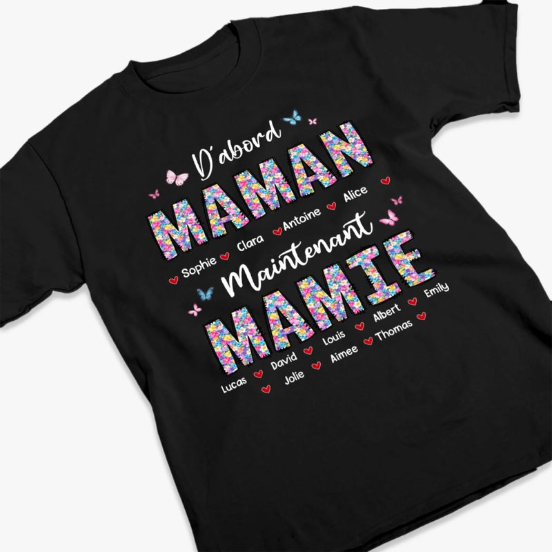T-shirt Unisexe, T-shirt Premium, Hoodie Personnalisé – Cadeau Pour Maman, Mamie - Devenir Mère D'abord