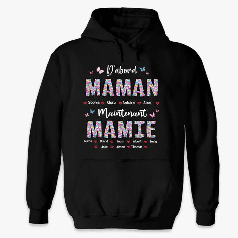 T-shirt Unisexe, T-shirt Premium, Hoodie Personnalisé – Cadeau Pour Maman, Mamie - Devenir Mère D'abord
