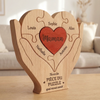 Puzzle En Bois Personnalisé – Cadeau Pour Maman – Tu Es La Pièce Qui Nous Unit