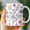 Mug Personnalisé À Effet Imprimé 3D Gonflé –  Cadeau Fête Des Mères pour Maman – Maman Attend Ses Enfants
