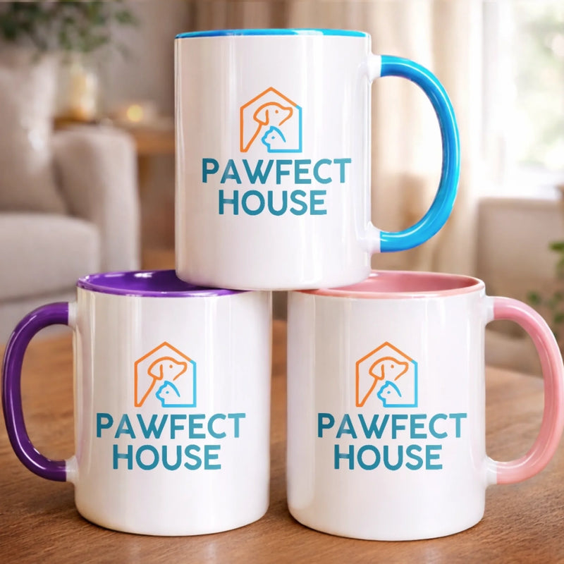 Tasse Personnalisée Bicolore – Cadeau Pour Coiffeur Ou Coiffeuse – Magie Entre Mes Mains