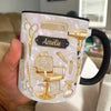 Tasse Personnalisée Bicolore – Cadeau Pour Coiffeur Ou Coiffeuse – Magie Entre Mes Mains