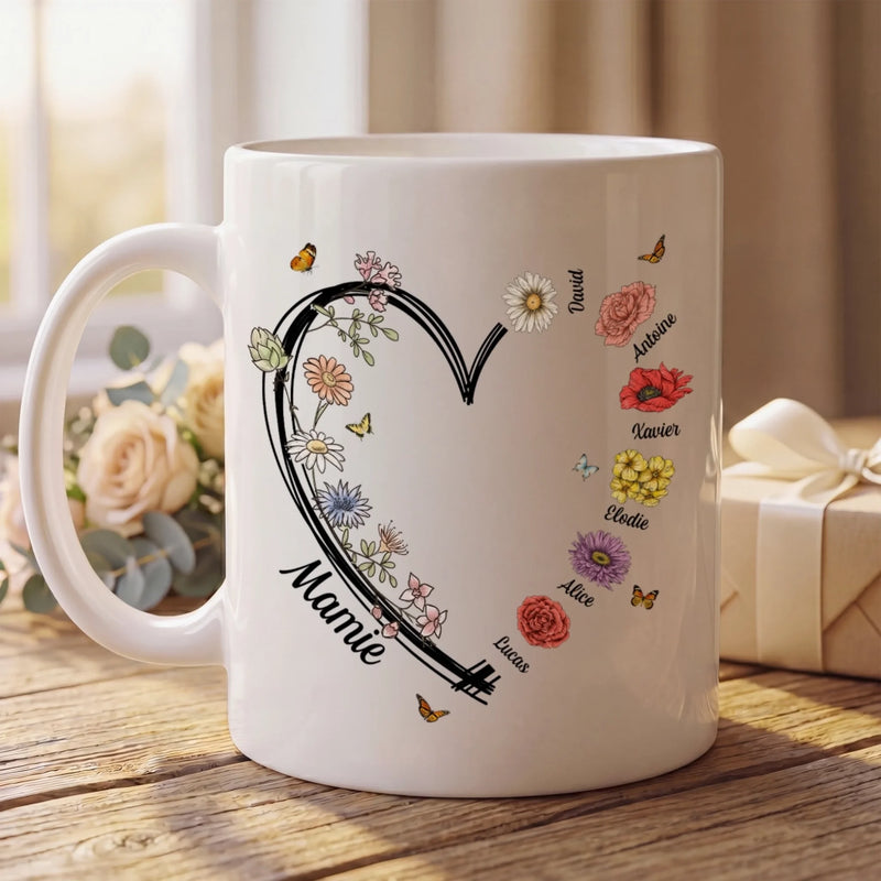 Tasse Personnalisée –  Cadeau Fête Des Mères Pour Maman – Maman T’attend Ici