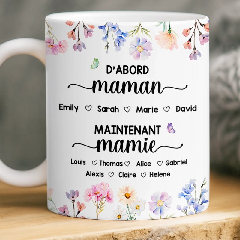 Tasse Personnalisée –  Cadeau Fête Des Mères Pour Maman, Mamie – Le Joli Jardin De Maman