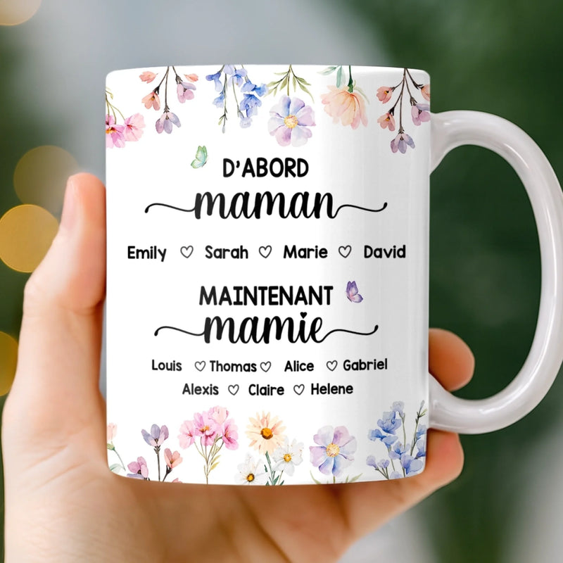 Tasse Personnalisée –  Cadeau Fête Des Mères Pour Maman, Mamie – Le Joli Jardin De Maman
