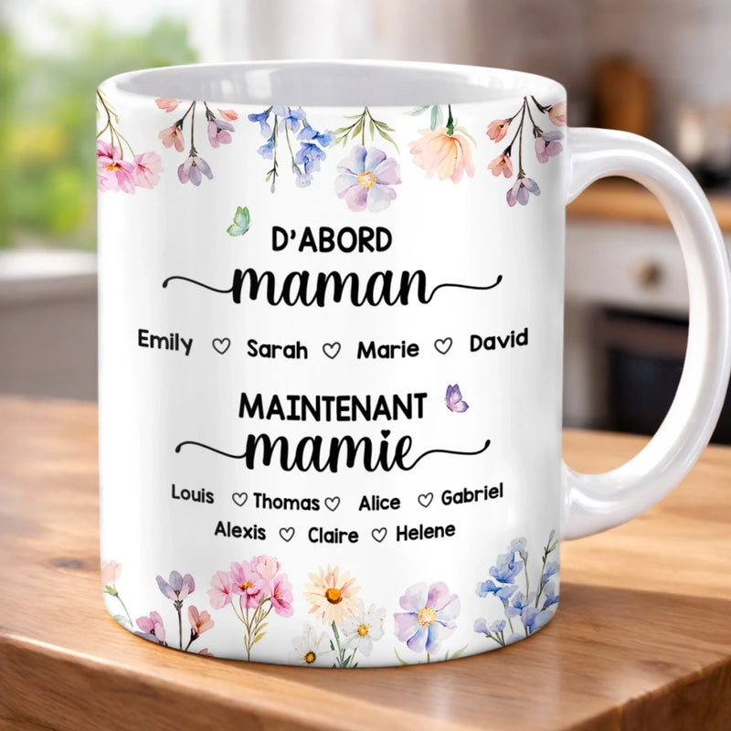 Tasse Personnalisée –  Cadeau Fête Des Mères Pour Maman, Mamie – Le Joli Jardin De Maman