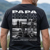 T-Shirt Imprimé Au Dos Personnalisé Photo – Cadeau Pour Papa, Papi – Tu Es Tout Pour Moi