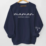 Sweatshirt Ou Hoodie Unisexe Personnalisé Avec Design Sur La Manche - Cadeaux Pour Maman, Grand-Mère - Ma Plus Belle Personne