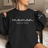 Sweatshirt Ou Hoodie Unisexe Personnalisé Avec Design Sur La Manche - Cadeaux Pour Maman, Grand-Mère - Ma Plus Belle Personne